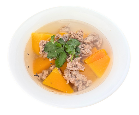 Canh Bí Đỏ Thịt Bằm (Pumpkin and Pork Mince Soup)