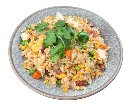 Cơm Chiên Dương Châu (Special Fried Rice With Pork & Prawn)