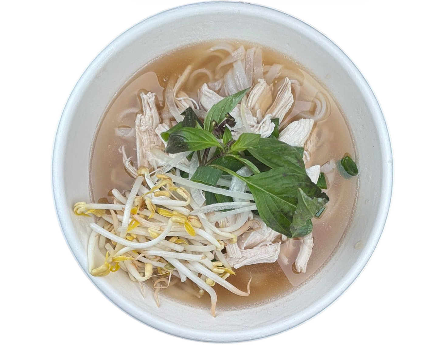 Phở Gà Xé (Noodle Soup with Poached Chicken)